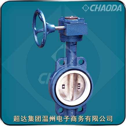 中线对夹连接衬氟蝶阀